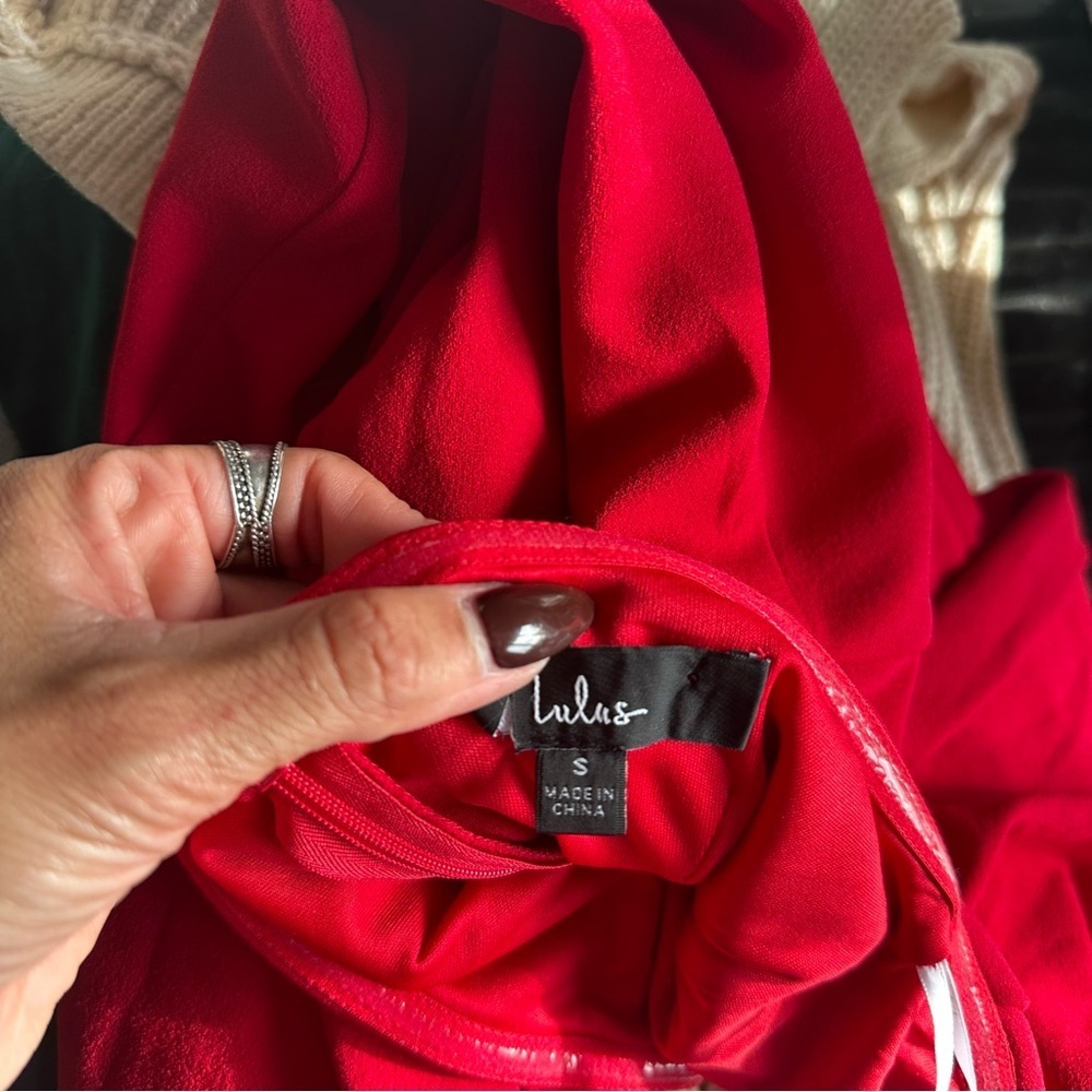 LULU’S DRAMATIC INTENT STRAPLESS CORSET BODYCON MINI DRESS - Picture 14 of 14